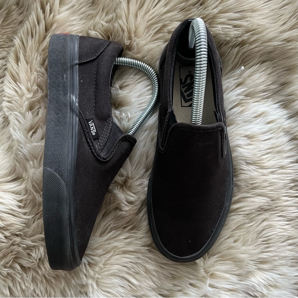 Black slip on vans
